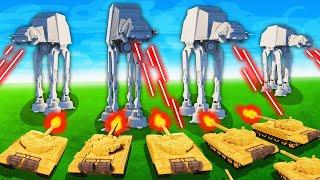 Destroying Star Wars AT-AT Army With Unstoppable WW2 Weapons | Teardown