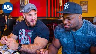 What Pro Bodybuilders Eat at Restaurants w/ Antoine Vaillant & Quinton Eriya