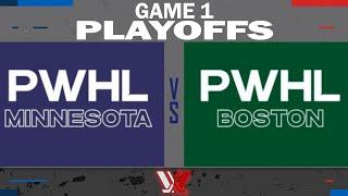 PWHL Playoffs - Finals: Minnesota vs. Boston - Game 1 Highlights