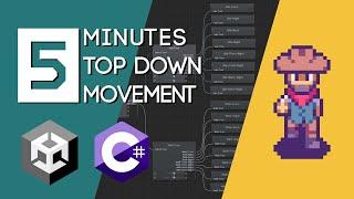 2D Top Down Movement under 5 Minutes in Unity (C#)