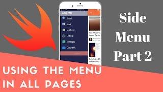 USING THE MENU IN ANY SCREEN || PART 2 OF SIDEMENU TUTORIAL