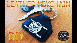 Keychain made of genuine leather Брелок из натуральной кожи  #Diy #Leathercraft #Handmade