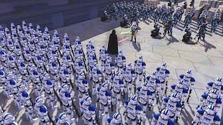 The Deadliest Clone Army ORDER 66 Invasion EVER! - Men of War: Star Wars Mod