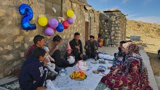 Mountain celebrations | A hearty birthday in the mountain nomadic life | Nomadic lifestyle of Iran