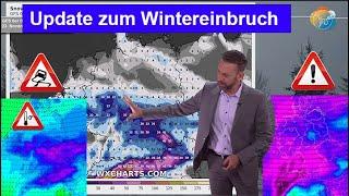 Update Wintereinbruch nächste Woche: vielerorts erster Schnee, Nachtfrost, Glätte. Viel Alpenschnee!