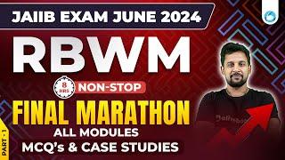 JAIIB RBWM Final Marathon 2024 | RBWM Complete Module MCQs And Case Studies | By Rajeev Sir
