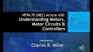 Webinar VOD | NFPA 70 (NEC) Article 430: Understanding Motors, Motor Circuits, & Controllers