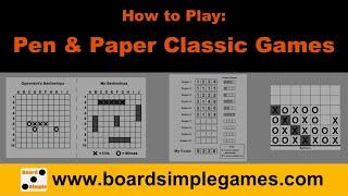 How to Play - Pen and Paper Classic Games