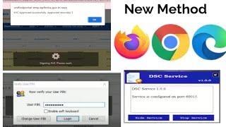 DSC signer utility version 1 0 0 in chrome Firefox Microsoft edge configure epfo DSC KYC approvals