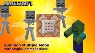 Summon Multiple Custom Mobs with ONE Command block Minecraft 1.7