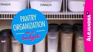 Pantry Organization on a Budget (Part 1 of 4 Dollar Store Organizing)