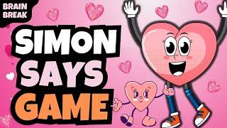 Valentine’s Day Game | Brain Break | Simon Says | Danny Go Noodle Inspired