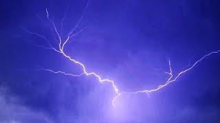 blue lightning and thunder effect