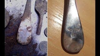 Реставрация немецкой ВИЛКИ или ЛОЖКИ? Решайте сами! | Wehrmacht fork/spoon restoration.