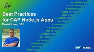 Best Practices for CAP Node.js Apps