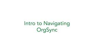 Intro to Navigating OrgSync