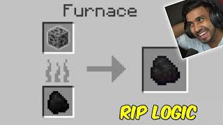 Rip logic  in Minecraft  techno gamerz, gamerfleet, mythpat, bbs, live insaan