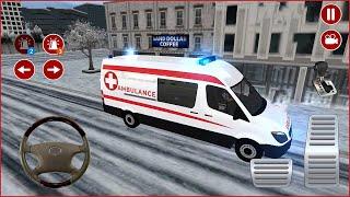 Direksiyonlu ambulans oyunu #3 | American Ambulnce Simulator - Ambulans oyunları 4K Android Gameplay