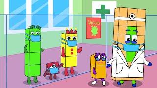 Numberblocks 2 is Not Infected By Virus ?? - Numberblocks Funny Animation