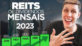 5 REITs de Dividendos MENSAIS em DÓLAR (2023) - FIIs Americanos