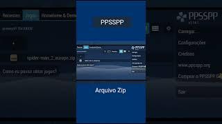 COMO EXTRAIR O JOGO DO ARQUIVO ZIP DIRETAMENTE NO PPSSPP. #SHORTS