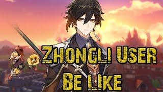 Zhongli User on Tank build | Zhongli Shield build Genshin impact India