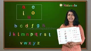 Vowels and Consonants - Kidsmate UKG Term 2 English - Olivia Digital Education Program