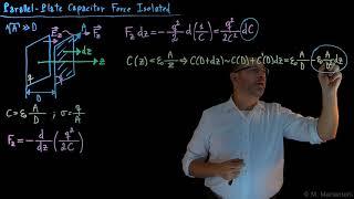 30 Parallel Plate Capacitor Force Isolated