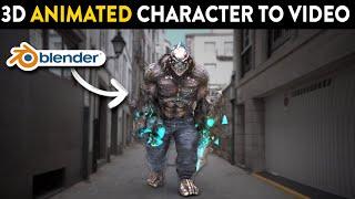 Add a 3D Animated Character to Your Footage - Blender VFX Tutorial