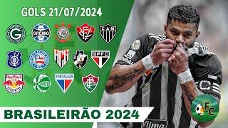 GOLS DESTE DOMINGO 21/07/2024 GOLS DE HOJE, GOLS DO DIA, GOLS DO BRASILEIRÃO (COMPLETO)