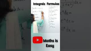 Integration Formulas with Trick | Integrals Formulas | Term 2 Maths Class 12 #shorts #youtubeshorts