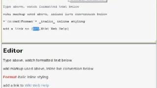 Wiki Web Help Editor