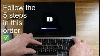 Quickly FIX the Grey Flashing Folder Question Mark on Apple Mac 