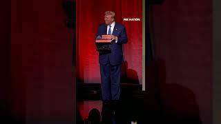 Trump receives big welcome at 2024 Fox Nation #PatriotAwards to receive 'Patriot of the Year' award