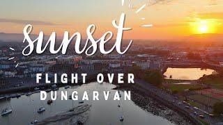 Sunset flight over Dungarvan | DJI Mini4 Drone | Living in Ireland