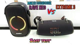 JBL Xtreme 3 Vs. SoundCore Rave Neo | Bass Test