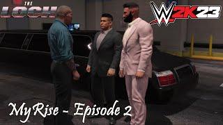 WWE 2k23 MyRISE - The Lock  - FULL WALKTHROUGH/ NO COMMENTARY - EPISODE 2