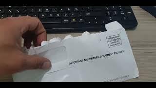 important tax return document enclosed türkçe anlatım