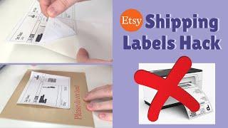 How to print shipping labels at home with printer | Etsy shipping for beginners