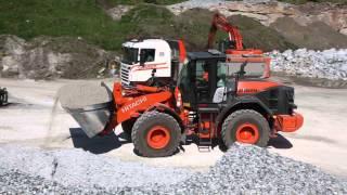 Hitachi ZW220-5 wheel loader and ZX290LC-5 excavator in Norway