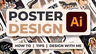 Social Media Poster Design | Watch me Design a Poster on Adobe Illustrator