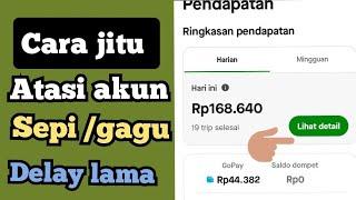 solusi akun gopartner tiba tiba anyep sampai delay 3 jam aku  lakukan. ini berhasil gacor lagi