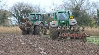 AGRIFAC BIG SIX, JOHN DEERE 7530 AND 7820 AND PLOUGHS, CHALLENGER MT765C AND AMAZONE COMBINATION