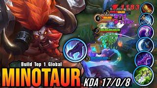 100% IMMORTAL!! 17 Kills Minotaur Full Damage Build is Broken - Build Top 1 Global Minotaur ~ MLBB