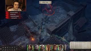 Pathfinder: WotR - Fallen Crusader and Spider Retriever Boss Fight - Unfair Difficulty - Drezen Map