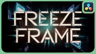 Simple Freeze Frame Transition | DaVinci Resolve |