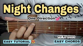 Night Changes - One Direction (EASY GUITAR TUTORIAL)