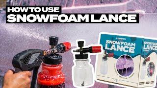 How to use: Autobrite Direct NEW Snow Foam Lance