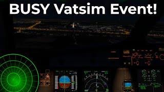 Busy Night-time Approach into Dublin during a Vatsim Event | ATC Subtitles | Stream Highlight