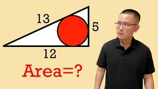 Area of the incircle of a triangle (shortcut & proof)